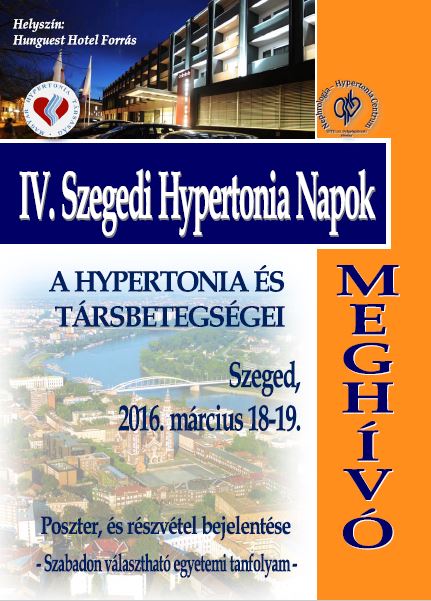 IV. Szegedi Hypertonia Napok - 2016. március. 18-19.