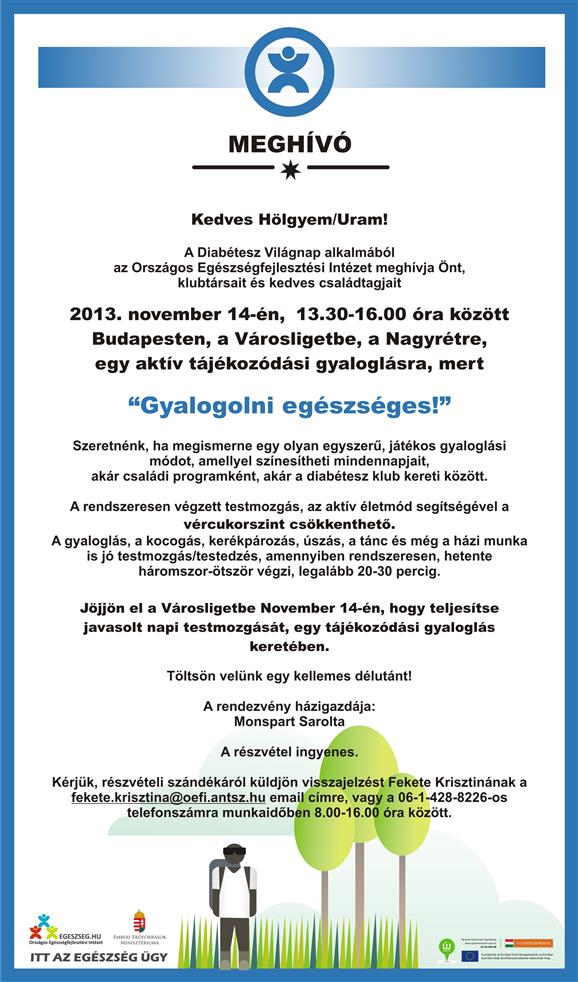 Gyalogolni egészséges!