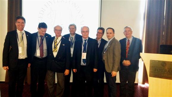 Balról jobbra: Benczúr Béla, Ábrahám György, Farsang Csaba, Kiss István, Peter Nilsson, Barna István, Légrády Péter, Forster Tamás